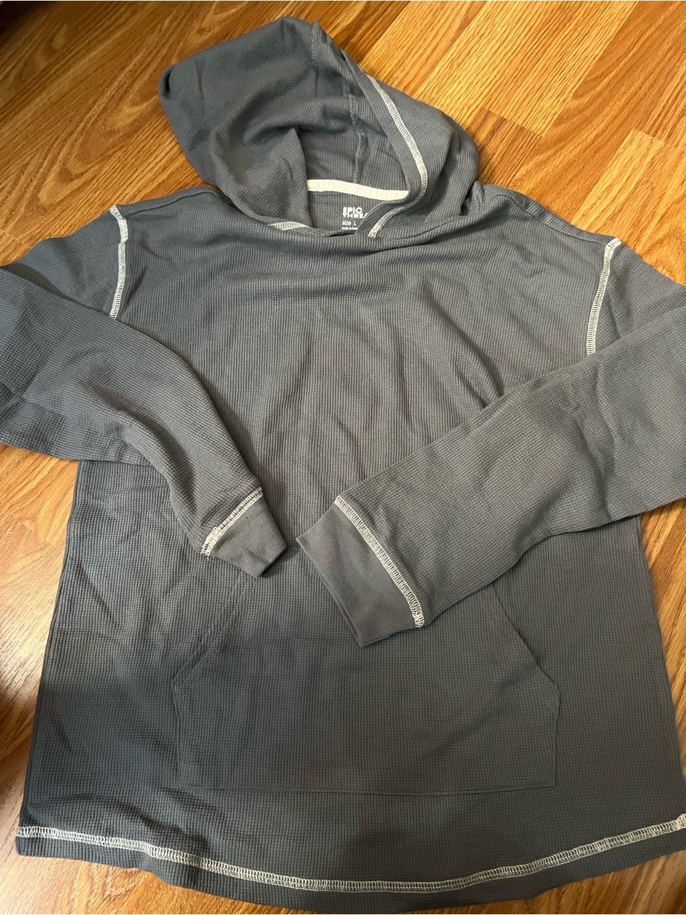 EPIC Threads kids Gray Hooded Thermal Shirt